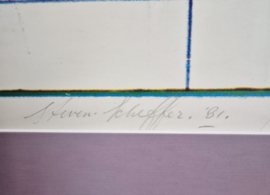 Zeefdruk Steven Scheffer | Proefdruk 1/1 | Doe de boen | Origineel kunstwerk Steven Scheffer 1981