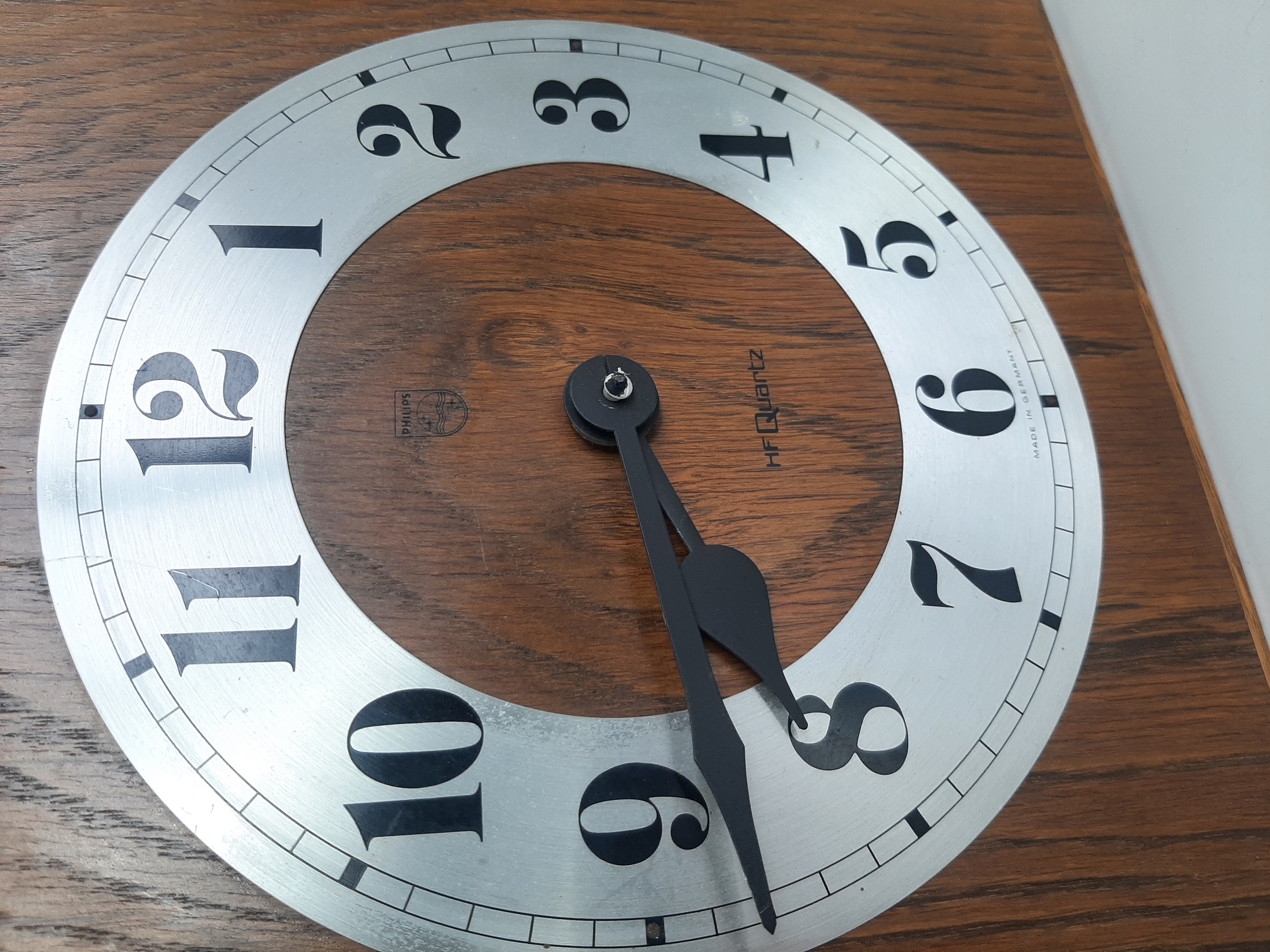 Wandklok Philips | Vintage houten klok | Philips HR5581 | HF Quartz