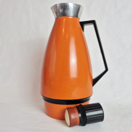 Vintage thermoskan | Jaren 70 oranje theekan