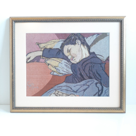Stoffen schilderij, geweven schilderij