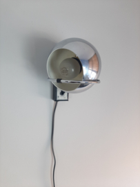 Gepo wandlamp chroom, eyeball lamp