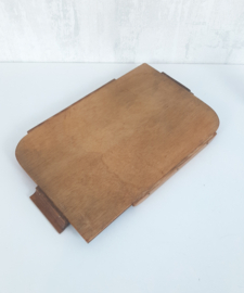 Vintage jaren 60 dienblad | Houten dienblad MCM
