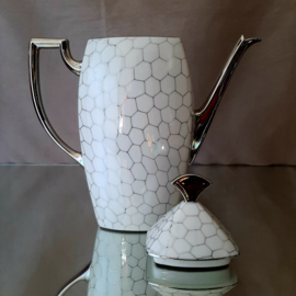 Porcelaines Limoges theekan, porseleinen kan, Frans porselein