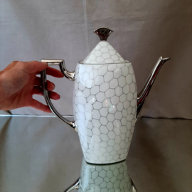 Porcelaines Limoges theekan, porseleinen kan, Frans porselein
