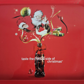 Vintage dienblad Coca Cola | Reclame dienblad | Kerstmis Coca Cola