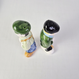 Peper en zoutvat in de vorm van 2 mannetjes