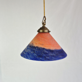 Pate de Verre Art Deco Hanglamp