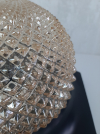 Jaren 60 plafondlamp, op hexagon plaat