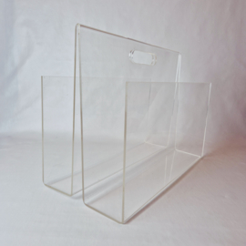 Vintage plexiglas lectuurbak