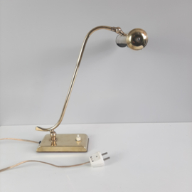 HECA Edam tafellamp | Messing bureaulamp | Leeslamp