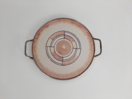 Keramisch taartbord, serveerschaal , Art Deco taartschaal