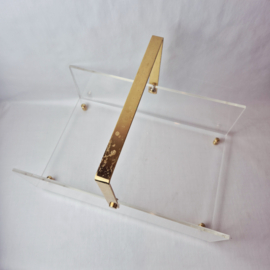 Vintage plexiglas lectuurbak | Toegeschreven aan David Lange
