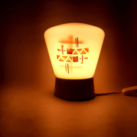 Jaren 50 plafondlamp | Schroefbol plafonniere | Kleurrijke plafondlamp