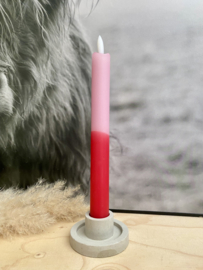 Led kaars - Rood/Roze