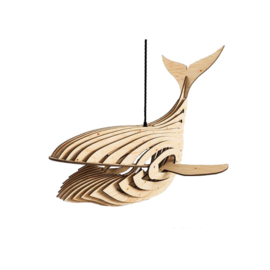 Walvis houten lamp