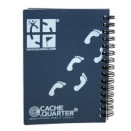 CacheQuarter Spiraal logboek regular - A6 blauw