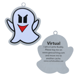 Virtual-ghost-icon travel tag