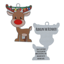 Oakcoins Travel Tag - Rudolph the Reindeer