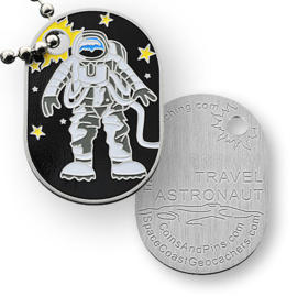 Coins and Pins travel tag - astronaut