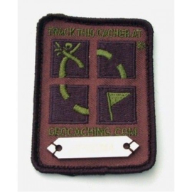 Groundspeak Trackable patch - Geocaching logo camouflage