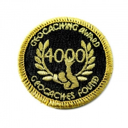 Geo Award patch - 4000 - goud