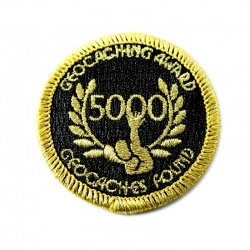 Geo Award patch - 5000 - goud