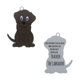 Oakcoins Travel Tag - Tracker the Labrador