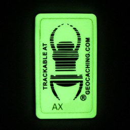 Groundspeak Travel bug patch Glow in the dark