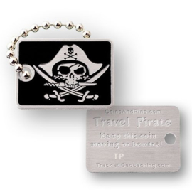Coins and Pins Travel Piraat tag