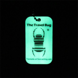 Groundspeak Travel Bug QR Tag - Glow in the Dark