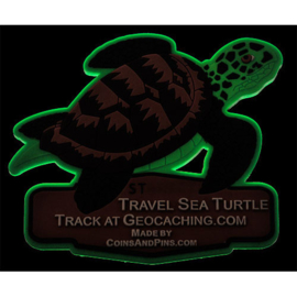 Coins and Pins travel tag - zeeschildpad
