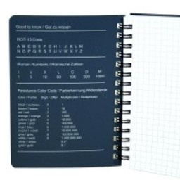 CacheQuarter Spiraal logboek regular - A6 blauw