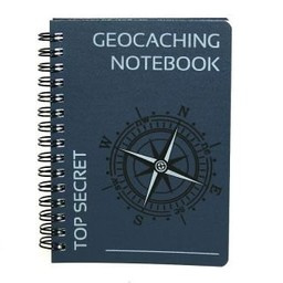 CacheQuarter Spiraal logboek regular - A6 blauw