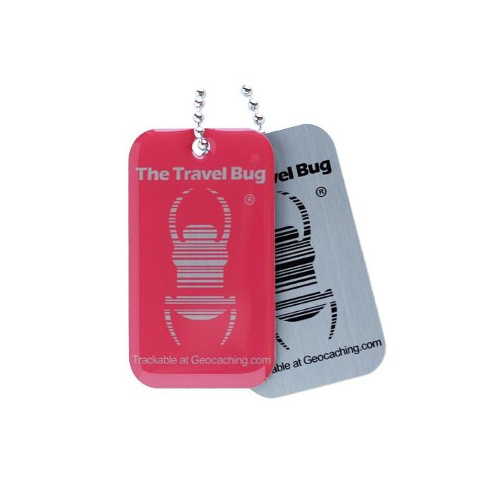 Groundspeak Travel Bug QR Tag - Roze