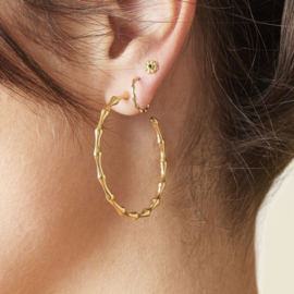 Oorbel Bamboo Hoops