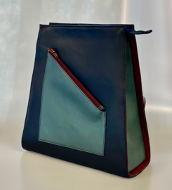 Donker blauwe rugzak