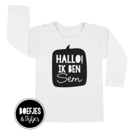 HALLO IK BEN... NAAMSHIRT