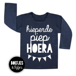 HIEPERDEPIEP HOERA - VERJAARDAG SHIRT MET NAAM + LEEFTIJD