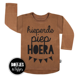 HIEPERDEPIEP HOERA - VERJAARDAG SHIRT MET NAAM + LEEFTIJD