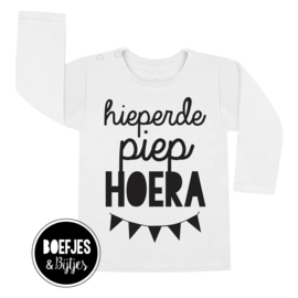 HIEPERDEPIEP HOERA - VERJAARDAG SHIRT MET NAAM + LEEFTIJD