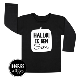 HALLO IK BEN... NAAMSHIRT