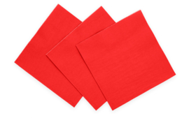Servetten Rood (20 stuks)