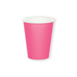 Bekers Donker Roze (8 stuks)