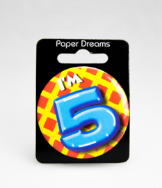 Button ''5 jaar'' (Klein)