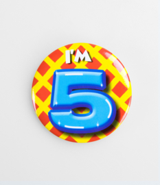 Button ''5 jaar'' (Klein)