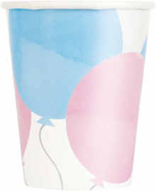Bekers ''Gender Reveal'' (8 stuks)