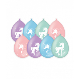 Ballonnen Unicorn (8 st.)