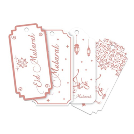 Cadeau labels “Eid Mubarak” (6 stuks)