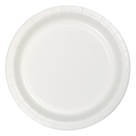 Borden Wit (Ø23cm, 8 stuks)