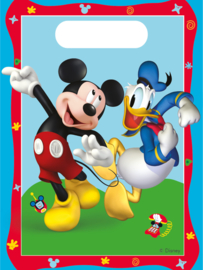 Uitdeelzakjes Mickey mouse (6 st.)